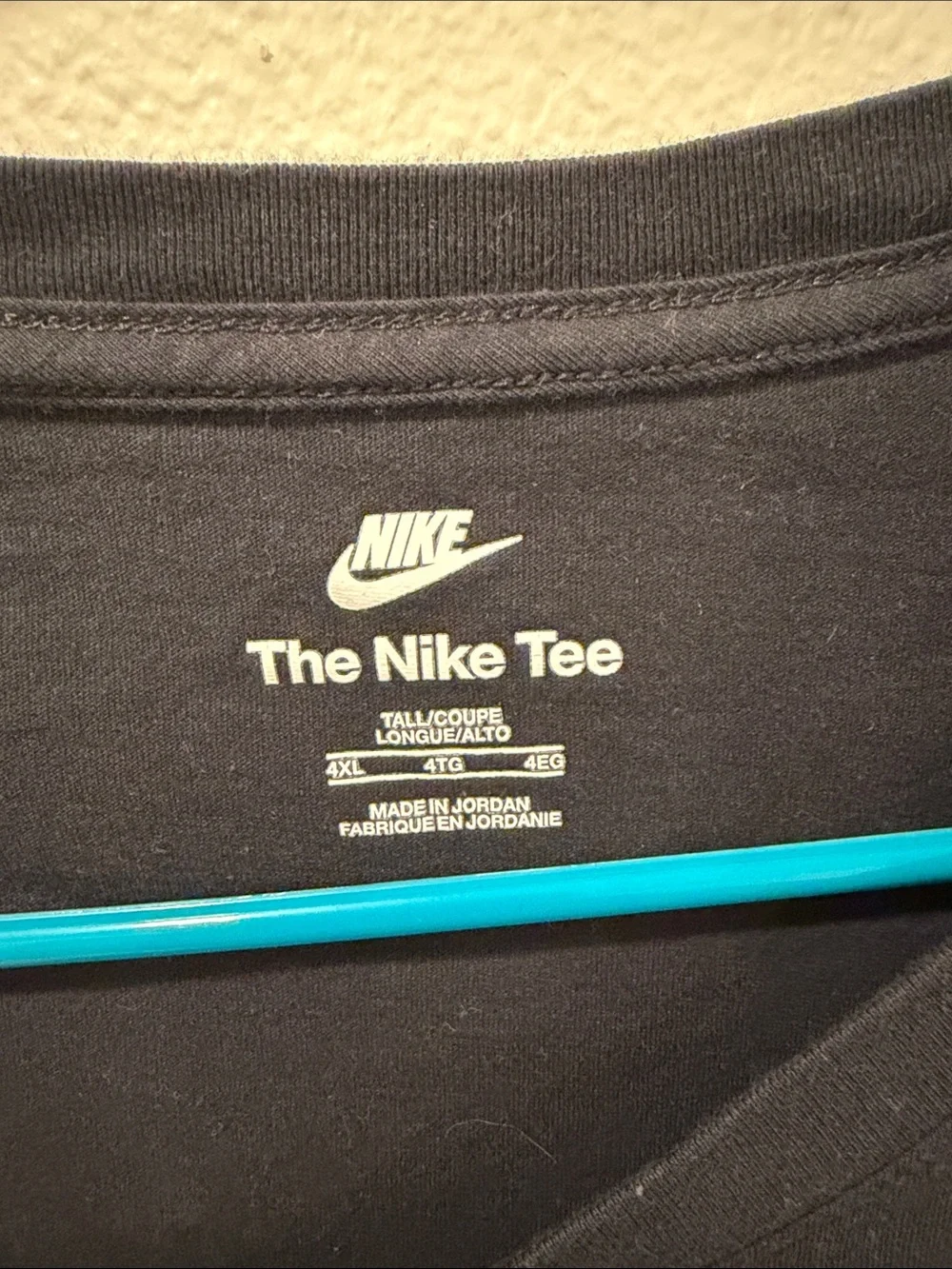 Nike Men’s Black Short Sleeve Tee with White Logo